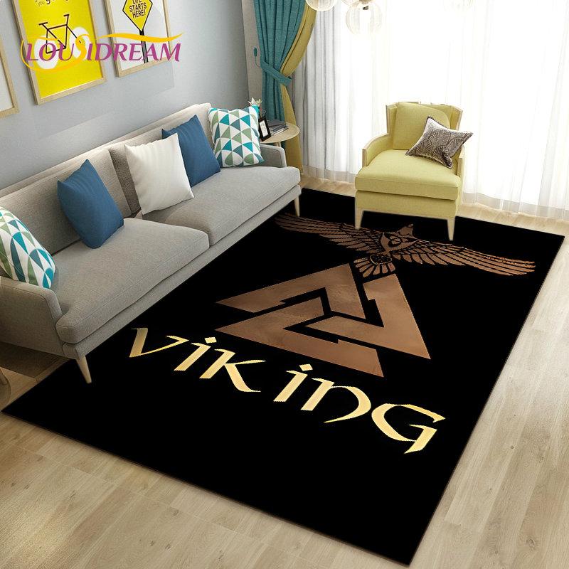 Коврик «Викинги», скандинавская мифология, Один Фенри, ковер, ковер для гостиной, спальни, дивана, коврик, декор, нескользящий напольный коврик для детских игр
