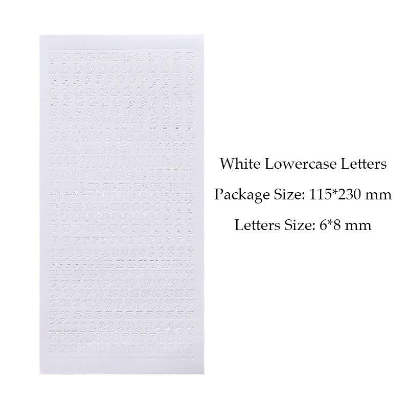 1 лист ПВХ водонепроницаемые прочные корейские золотые, серебряные наклейки с английскими буквами для украшения фотоальбомов