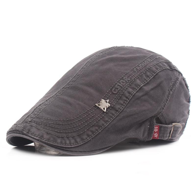 Хлопковая кепка Мужская кепка с утиным козырьком Весенне-летняя шляпа от солнца Берет Мужская Женская шляпа
