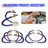 Multi-Arm Adjustable Soldering Helping Hands with Stable Base Adjustable Third Hand Soldering Tools Workshop Helping Station