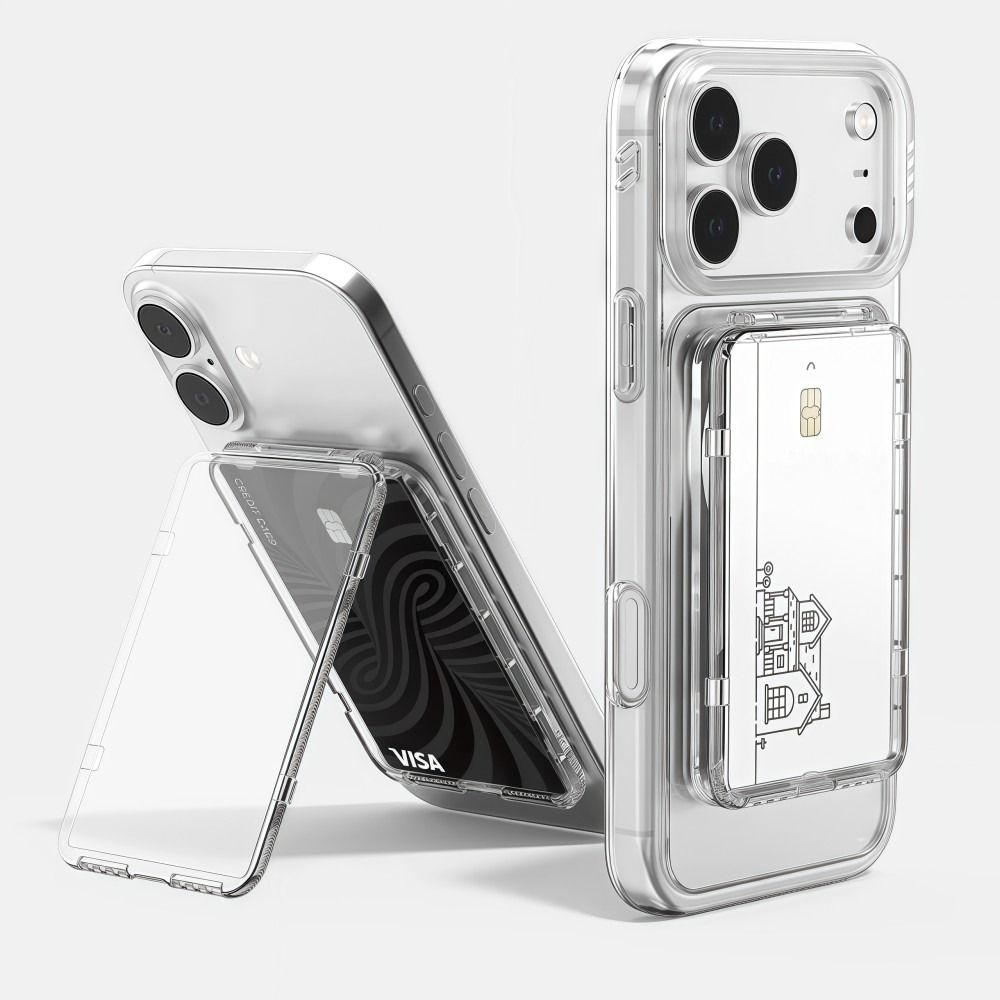 2 слота для карт для картхолдера MagSafe, противоударный чехол-кошелек для телефона для iPhone 17/16/15/14/13/12