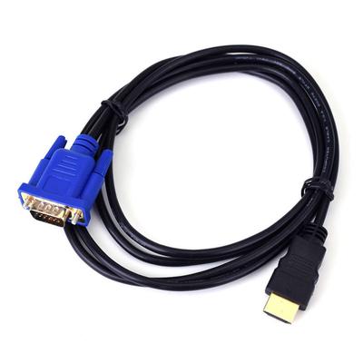 Кабель HDMI-VGA длиной 1,8 м, HD 1080P, адаптер HDMI-папа-VGA для видеоконвертера для ноутбука