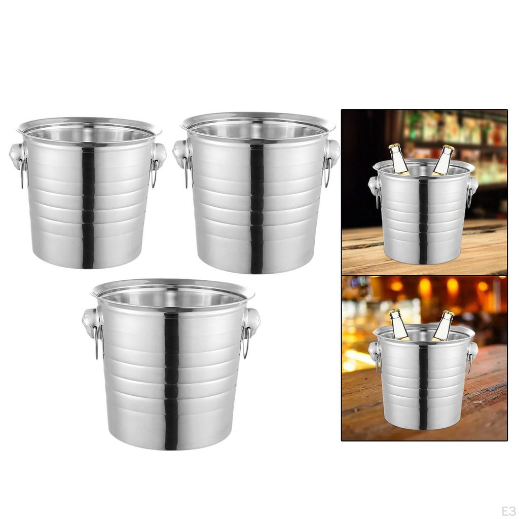 Ведро для льда с зажимом, пивные ведра, удобный портативный инструмент для охлаждения напитков для вечеринок в отеле