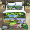 Модный 3D-печатный игровой набор постельного белья My Singing Monsters для мальчиков и девочек, размер Twin, Queen, Full, пододеяльник, наволочка, кровать, спальня взрослого