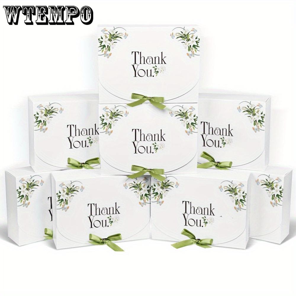 10 шт. подарочных коробок из крафт-бумаги с крышками, коробка для предложения руки и сердца подружке невесты, коробка для угощений с зеленой лентой, подарочная коробка для вечеринки с подарочным мылом, подарочная упаковка для дня рождения