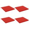4 piece Seat Cushions SOEST 4 pcs. 100percent  Polyester Red