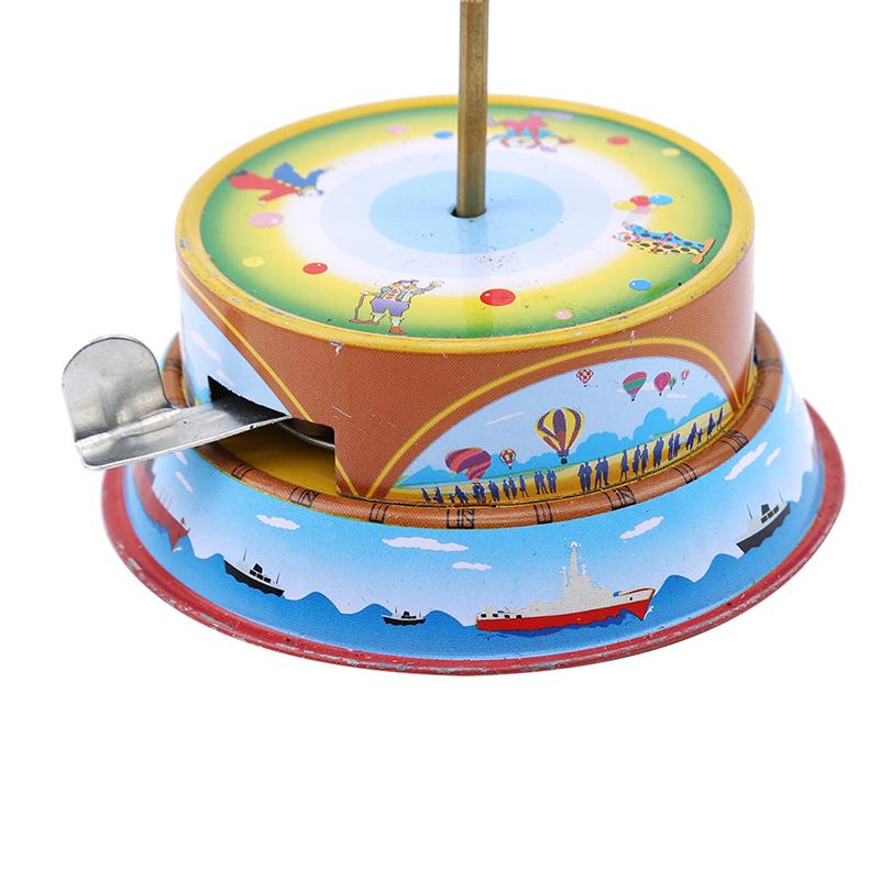 Классические Винтажные Механические Аттракционы Ностальгические Заводные Детские Жестяные Игрушки с Ключом Веселая Игрушка Г