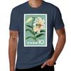 1961 Japan Lily Postage Stamp T-Shirt Quick Dry Sports Short Sleeve Tee