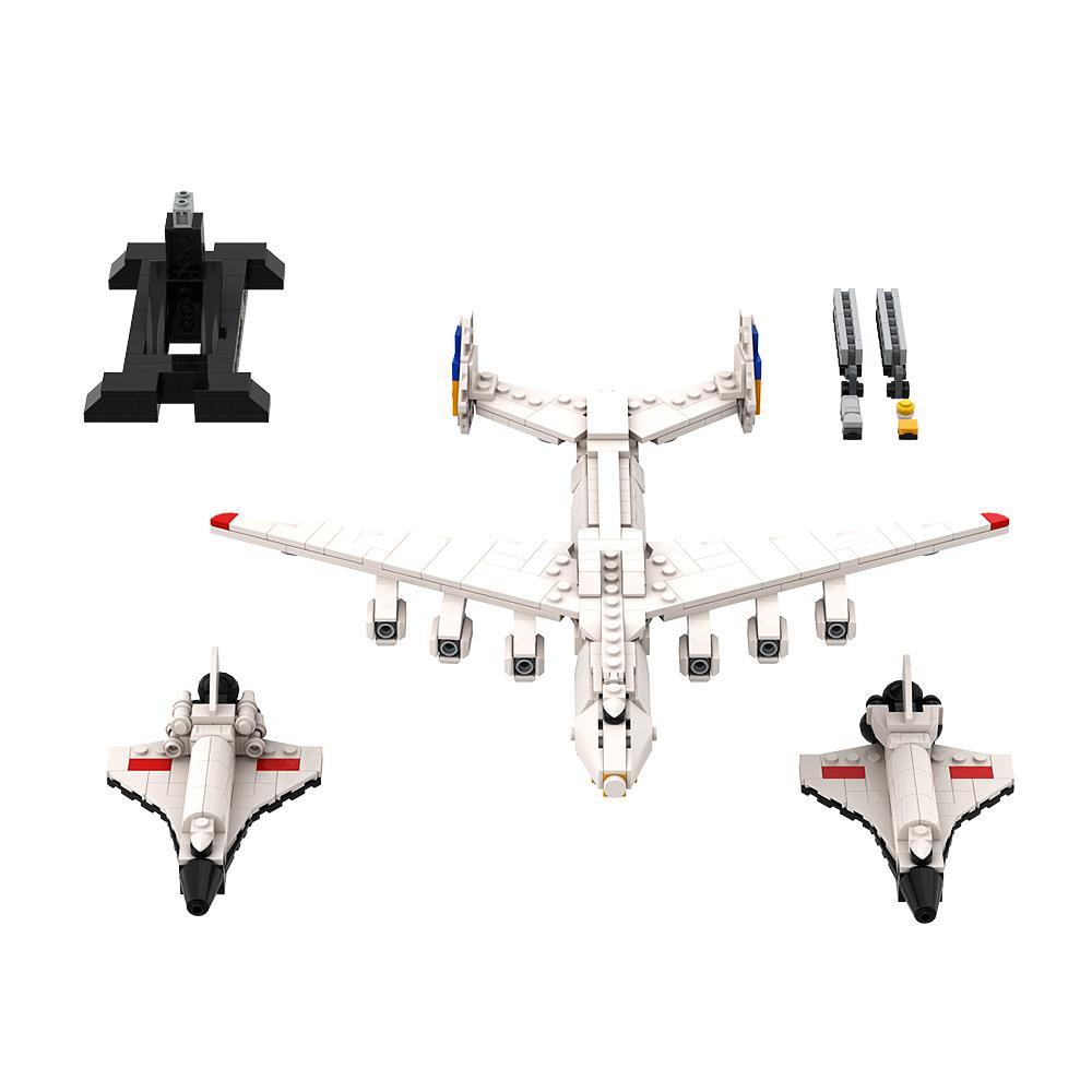 MOC Antonov AN-225 Mriya Airlines Building Block World Biggest Cargo Airplane Model Aircraft Plane Bricks For Kids Gift