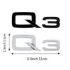 ABS Car Body Rear Trunk Stickers Q3 Q5 Q7 A4L A6L A8L Emblem Auto Tail Badge Replacement Decals for Q1 A4 B8 A3 8P A6 C7 8V TT