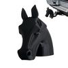 Trailer Hitch Dust Cover Exterior Decorative Horse Head Caps Trailer Hitch Receiver Cover For Cars Sedans Trucks Road Trips