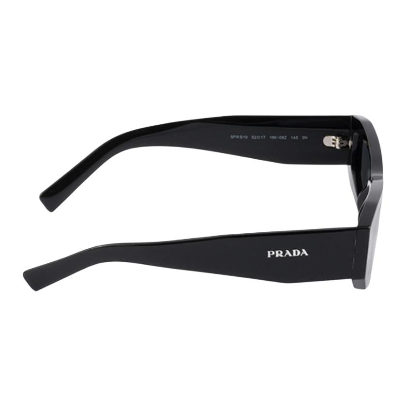 Prada Солнцезащитные очки неправильной формы с логотипом Мужские солнцезащитные очки Черные SPRB19_E16K_FE08Z_C_A053