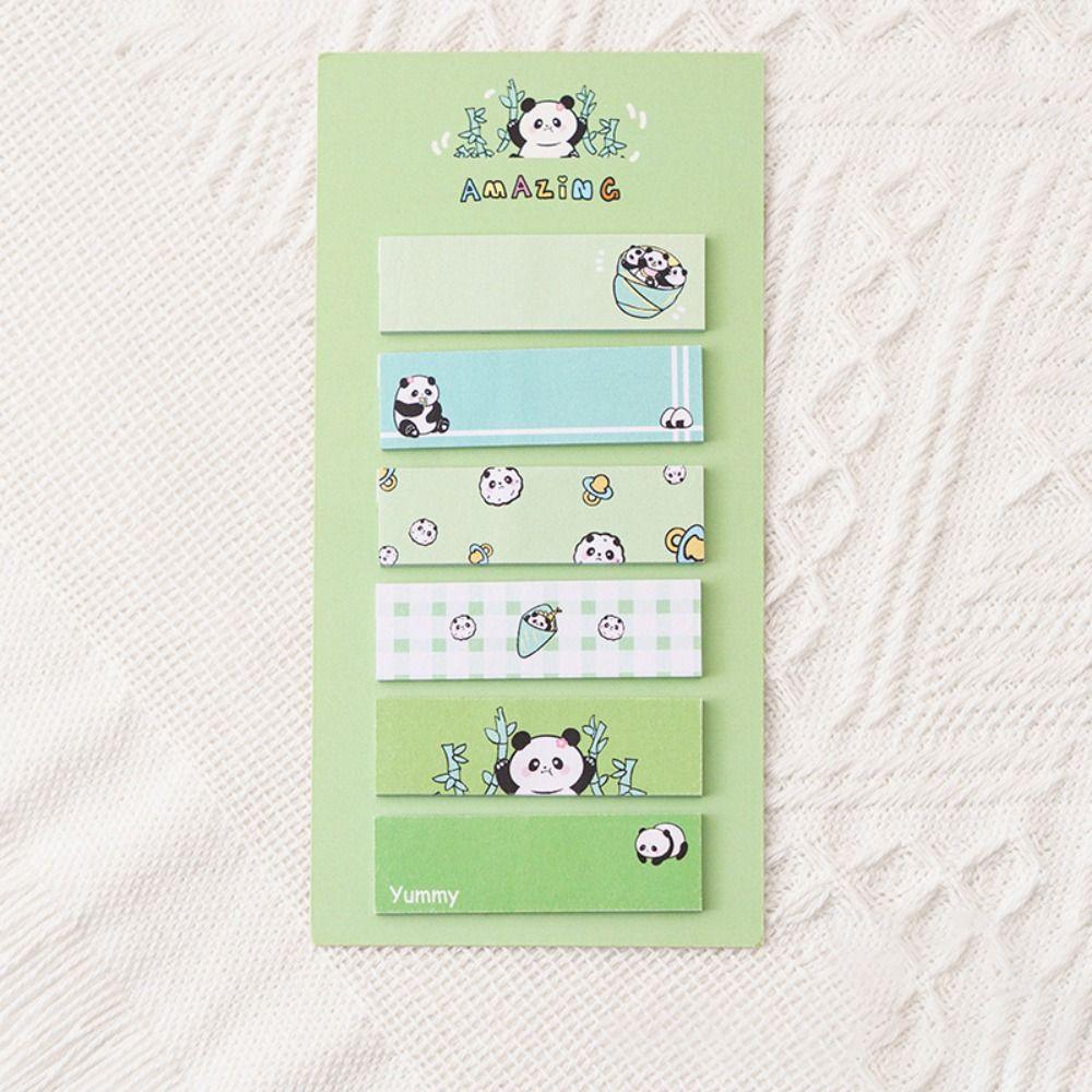 Kawaii Panda Sticky Notes Cartoon Classification Label Deco Tabs Note Pads  Planner