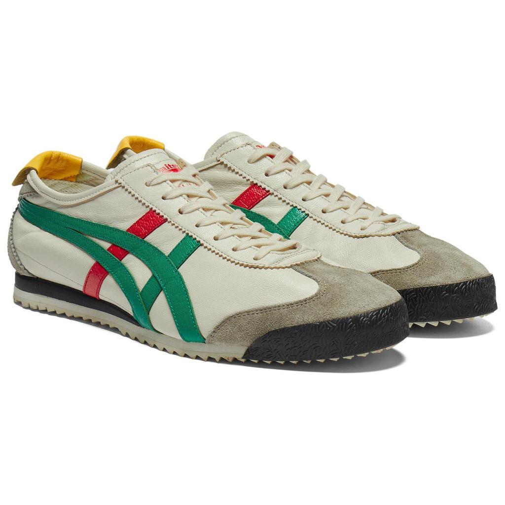 ONITSUKA TIGER Mexico 66 Nm Comfortable Soft Non-Slip Wear-Resistant Low-Top Casual Shoes Unisex Casual Shoes Light-Green 1183C319-201
