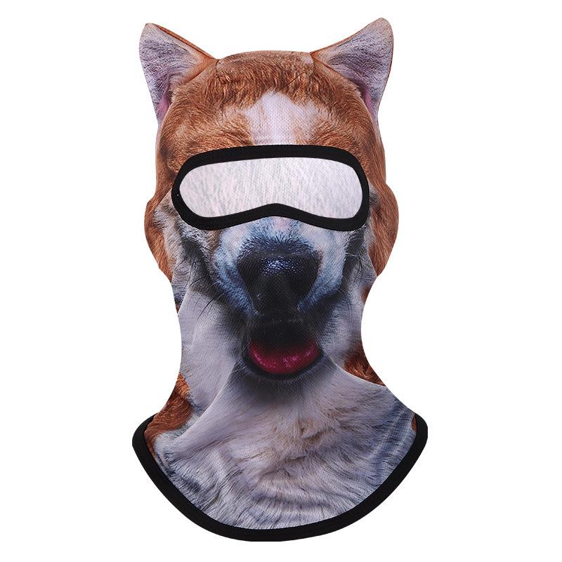 Animal Sunscreen Mask Facekini 3d Funny Outdoor Full Face Protection