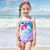 Girls' Mermaid Scale Halter Swimsuit with Ruffle (2025)