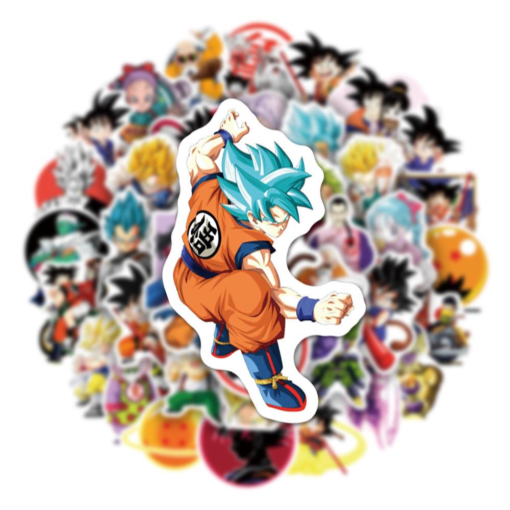 10/30/50 шт. Японские мультяшные наклейки Dragon Ball Сон Гоку Граффити наклейка для ребенка DIY Журнал Компьютер Скейтборд Крутая наклейка