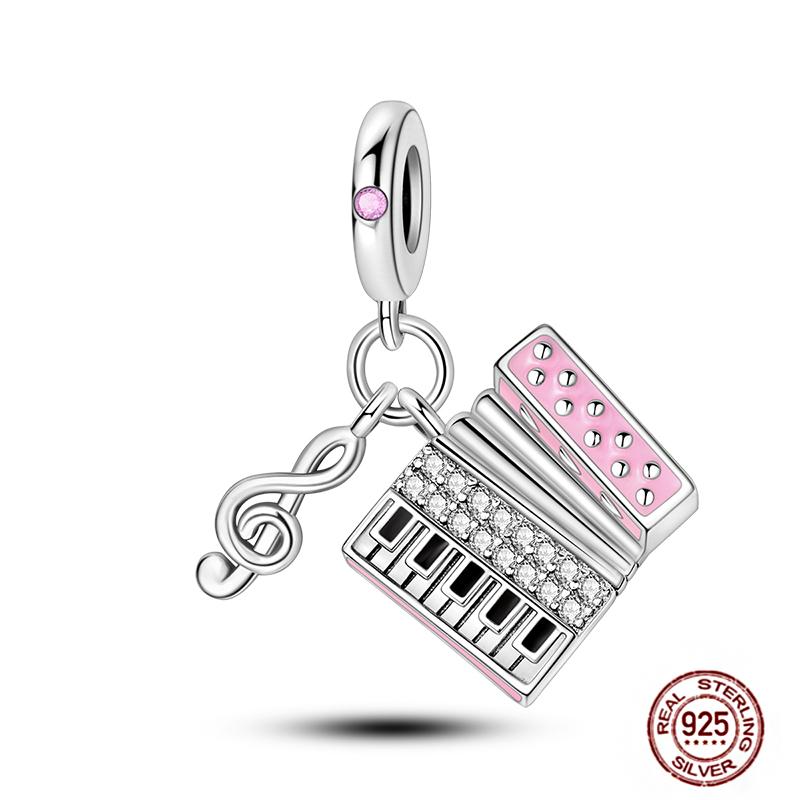 Ежедневные статьи Медные розовые парфюмерные шармы Камера Гантель Смарт-часы Бусины Подходят для оригинальных браслетов DIY Ювелирный подарок