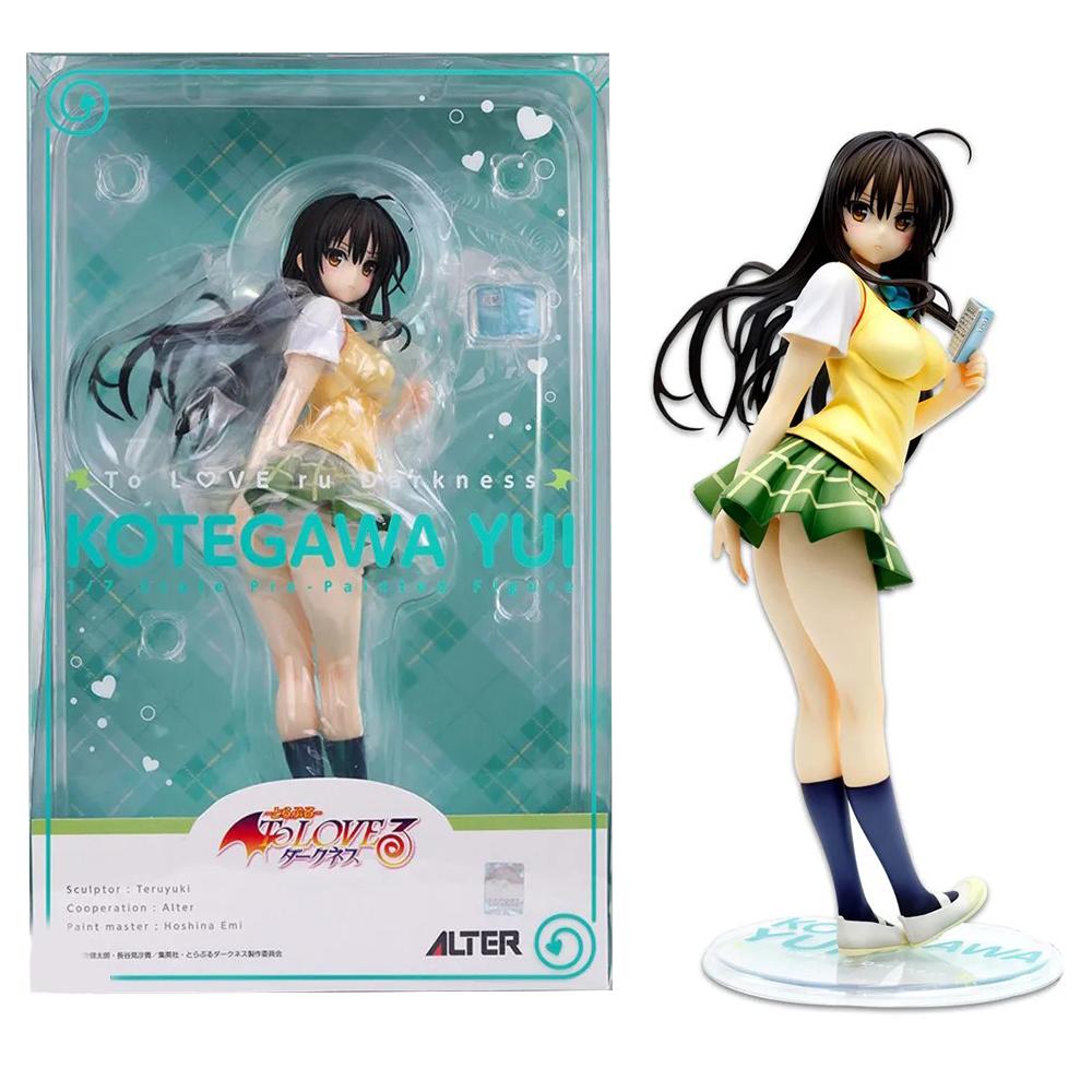 23СМ Аниме To LOVEru Котегава Юи Фигурка Школьная форма Наряд Стоящая модель Игрушка Подарок Коллекция Модель Аниме ПВХ 1/7