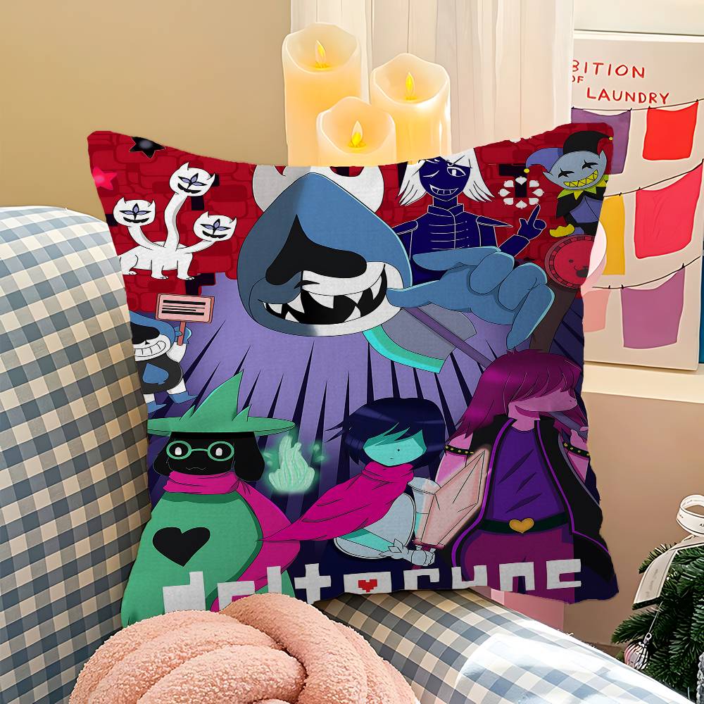 D-Deltarune Видеоигра Чехол для подушки Наволочка Декор Наволочка Печатный чехол для подушки для дивана