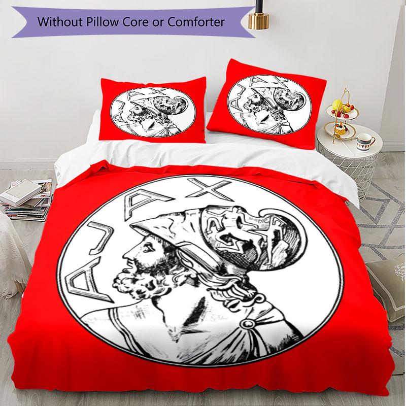 3pcs Duvet Cover Set (1*Duvet Cover + 2*Pillowcase, Without Core), Ajax Print Soft All‑Season Bedding Set, Home Bedroom Decor Gift