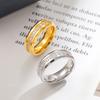 New Style Beveled Crystal Rhinestonestainless Steel Ring Fashion Luxury Lovers Can't Quit Color Index Finger Ring