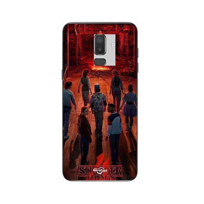 Coque de téléphone - MANIACASE - Samsung Galaxy J8 2018 - Silicone TPU - Motif Stranger Things - Souple