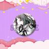 Cartoon Monogatari Series Badge Anime Hitagi  Koyomi Araragi Lapel Pins Round Brooches for Bag Clothes Hat Decor Jewelry Gifts