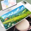 Cartoon Landscape Large Mouse Pad Non-Slip Rubber XXL Desk Mat Locking Edge HD Printing for Gamer Office Accessories 900X400mm