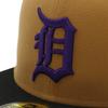 Кепка New Era 59FIFTY 70931466 NER36C6743 MLB Detroit Tigers DET Коричневая 7 БОКОВОЙ ПАТЧ ПОД КОЗЫРЬКОМ Специальный заказ шляпа Gokyu Fifty 5950 Боковой патч