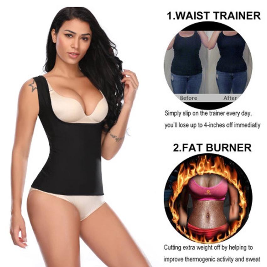 Женский спортивный топ с серебряным покрытием Терморубашка Пот Сауна Майки Формирователи тела Тренажер для талии Жилет для похудения Фитнес Корректирующее белье Моделирующий пояс