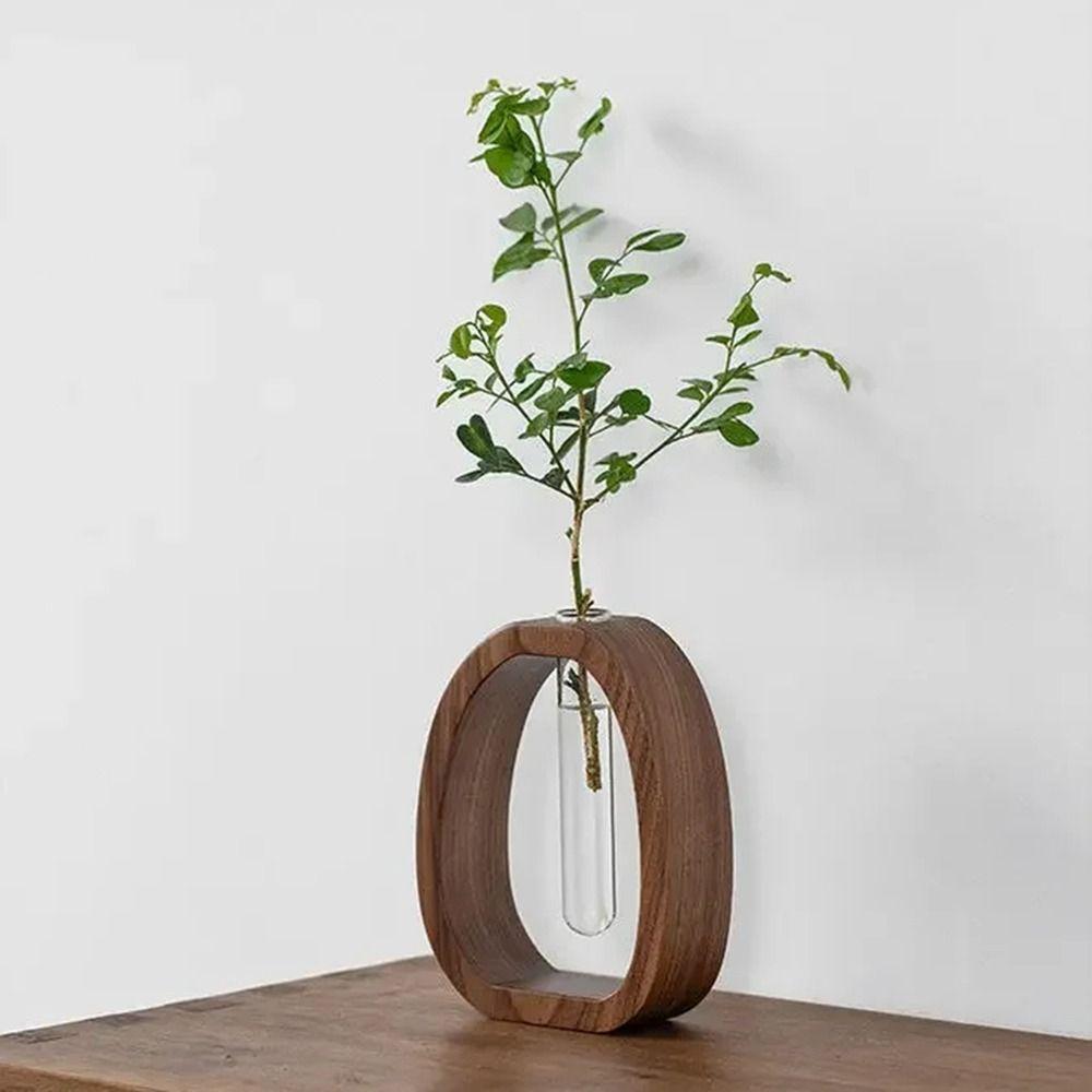 Creative Mini Water-cultured Vase Transparent Plant Flower Stand Flower Arrangement Ornament  Gift