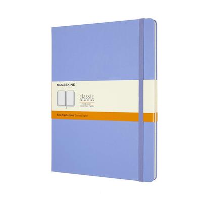 Moleskine Блокнот Классический Блокнот Твердая Обложка Линованный Размер XL широкий x 25см Гидратационный Синий QP090B42 (19 см в длину)