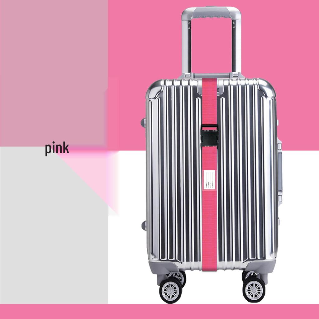 Однословный ремень для багажа с пряжкой: Надежный упаковочный ремень с фиксацией для чемоданов и тележек для трансграничных путешествий