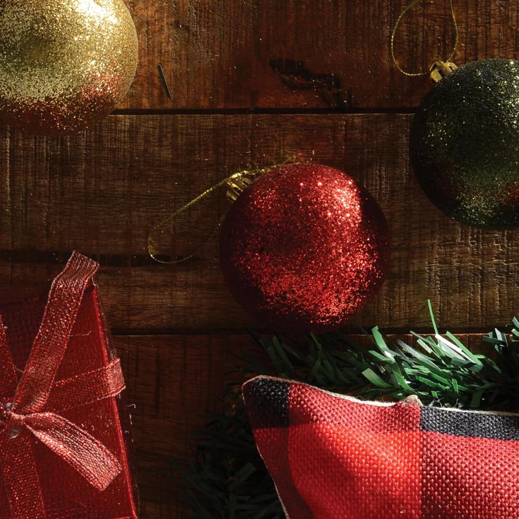 Набор из 36 небьющихся рождественских шаров - праздничные рождественские шары разных размеров 5 стилей в 3 размерах, для елки, венка, праздничного декора