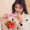 Kawaii Cartoon Stuffed Capybara Plush Toys Animal Couple Capybara Hold Heart Toys Romantic Doll Pendant Perfect Gift For Lover