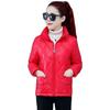 Women's Autumn and Winter Short Warm Jacket Lined Cotton Casual Warm Jacket Loose Comfortable Standing Collar Warm Jacket