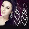 Korean Version of Double-thread Twist Ball Earrings Women's Fashion Temperament New Trendy Retro Earrings Jewelry