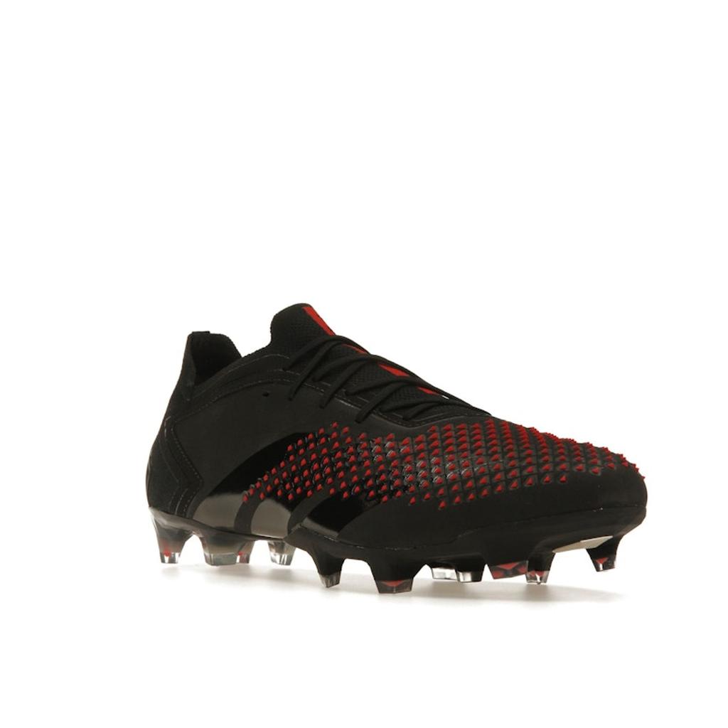 Prada x adidas Predator Accuracy Lux.1 L FG Черный Солнечно-красный Мужские Кроссовки Серебристый металлик ID9303