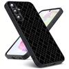 Черно-белая сетка для Samsung Galaxy S23 S24 S25 Ultra S22 Plus S21 Черный Мягкий чехол Водонепроницаемый Мягкий чехол