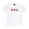 A.p.c. VelveT Лого Стандарт Гранд Унисекс футболка M26384 Ilm Blanc Терракотовый Vpc