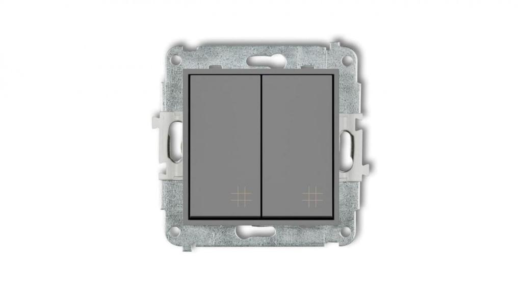 Icon Mechanizm Łącznika Podwójnego Krzyżowego Szary Mat 27Iwp-66