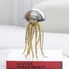 Light Luxury Style Creative Art Metal Jellyfish Crystal Ornaments Model House Sales Department Home Marine Life Decorations