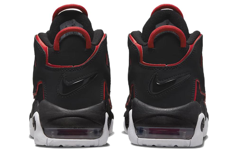 Nike Air More Uptempo 96 Red Toe GS Basketball Shoe FB1344-001