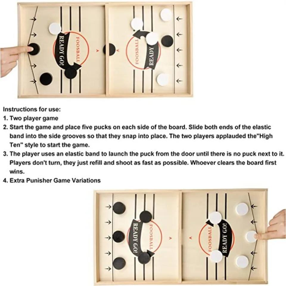 Настольная игра Fast Sling Puck, настольный хоккей, интерактивные боевые игры, семейная забава, игрушка для детей и взрослых, идеально подходит для вечеринок