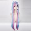 100 см No Game No Life Shiro натуральный длинный прямой 2 тона синий фиолетовый микс фильмы косплей парик волосы для вечеринки на Хэллоуин парики