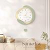 Cream Style Clock Living Room Wall Clock Fashion Artist Uses Silent Wall Clock High-end Clock Wall