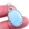 Подвеска из стерлингового серебра 925 пробы Natural Republic с драгоценным камнем Ларимар, 1,25 дюйма, A8y66
