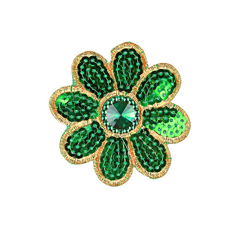 10 шт. блестки вышитые наклейки на ткань маленькие восьмиугольные цветы костюмы для выступлений этнические костюмы аксессуары термонаклейки