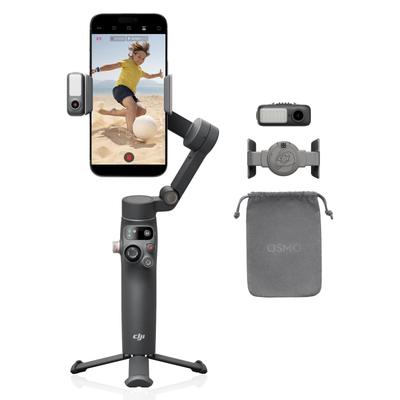 DJI Стабилизатор для смартфона Osmo Mobile 7P с встроенным моноподом для быстрого крепления смартфона, 10 часов работы и зарядка смартфона (iPhone/Андроид)
